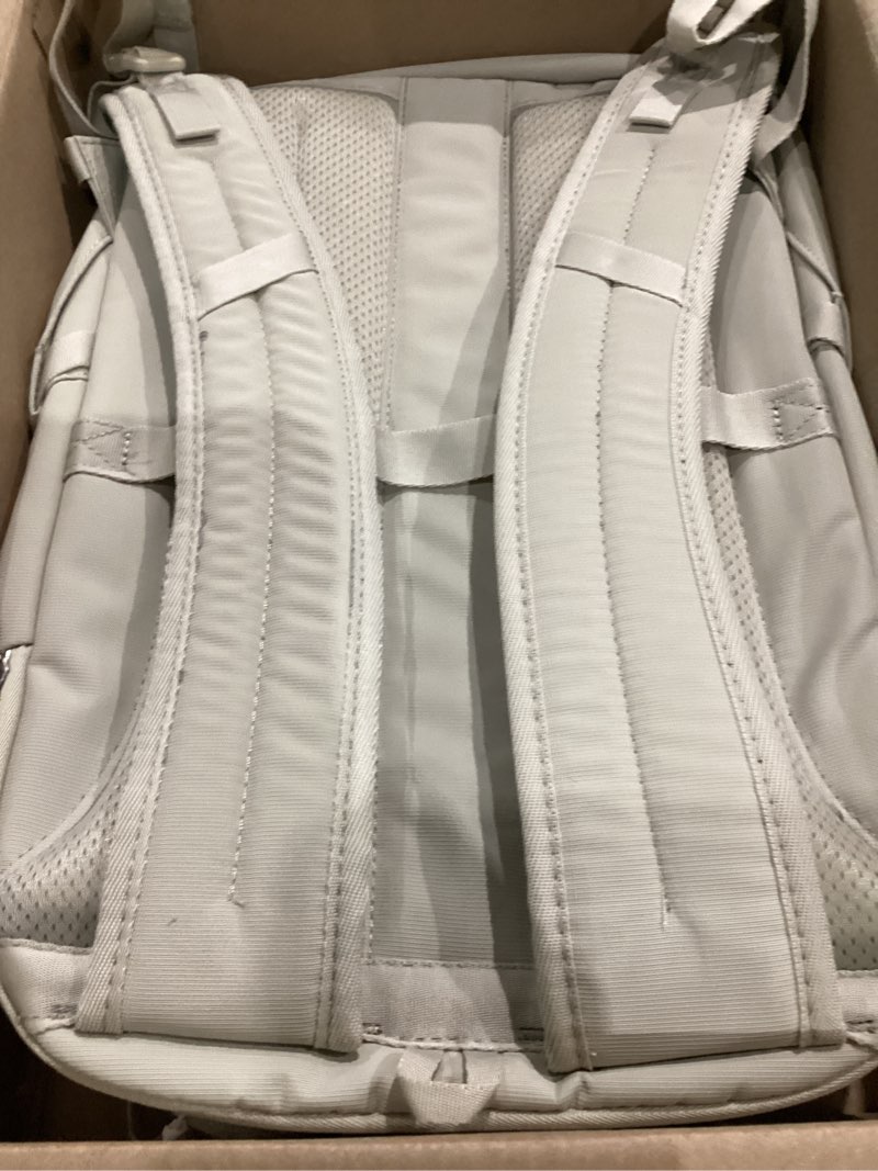 Condition photo showing As Is for samsonite better than basic backpack - dedicated laptop compartment, quick stash front pockets and lightweight breathable airmesh - limestone grey better than basics backpack large limestone grey