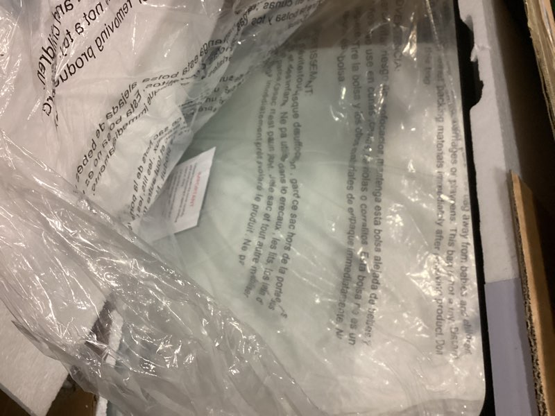 Condition photo showing Good Condition for Medicine Cabinet with Mirror, 20x30 Inch Aluminum Bathroom Cabinet with Adjustable Shelves, Built-in Makeup Storage, Recessed or Surface Mount, Soft Close Hinges, Matte Black Matte Black 20" x 30"