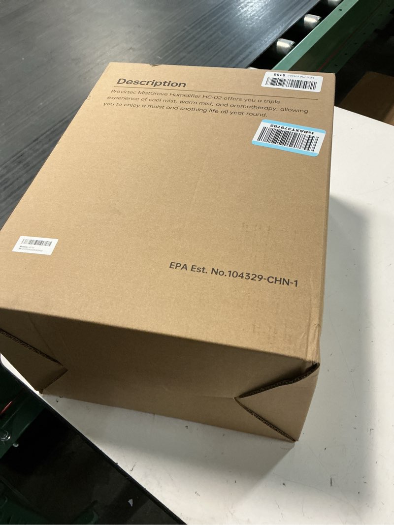 Condition photo showing New/Like New for 6l self-cleaning humidifier for large room, cleancare warm & cool mist, no-leak design & top fill, 60 hour runtime, quiet ultrasonic auto mode with remote control for bedroom & home