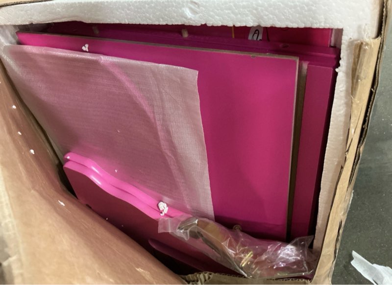 Condition photo showing Good Condition for disney minnie mouse deluxe wood toy box by delta children  greenguard gold certified