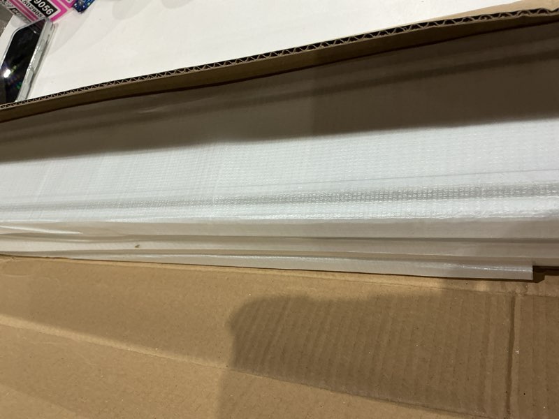 Condition photo showing Good Condition for double row curtain track ceiling mounted, silent heavy duty curtain track system, sliding rails for curtains, room divider for bedroom living room hospital (track ships in sections with connectors) 3.6m(11.8ft) white