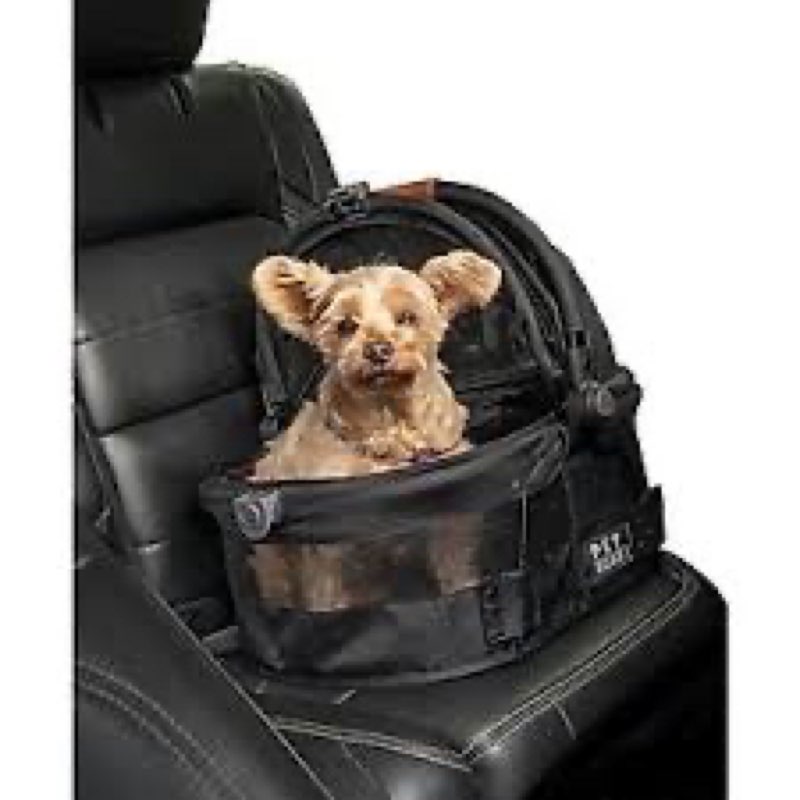 Pet Gear No-Zip View 360 Pet Safety Carrier & Car Seat for Small Dogs & Cats Push Button Entry, View