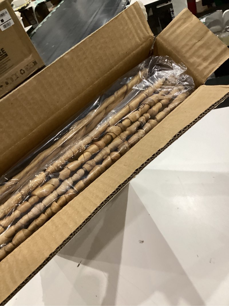 Condition photo showing New/Like New for Water Hyacinth Storage Baskets 11x11x11 Inch Wicker Storage Cubes Set of 2Baskets,Handwoven Foldable Wicker Cubes with Sturdy Handles, Rustic Laundry Organizer for Bedroom Shelves, Kitchen, Bathroom