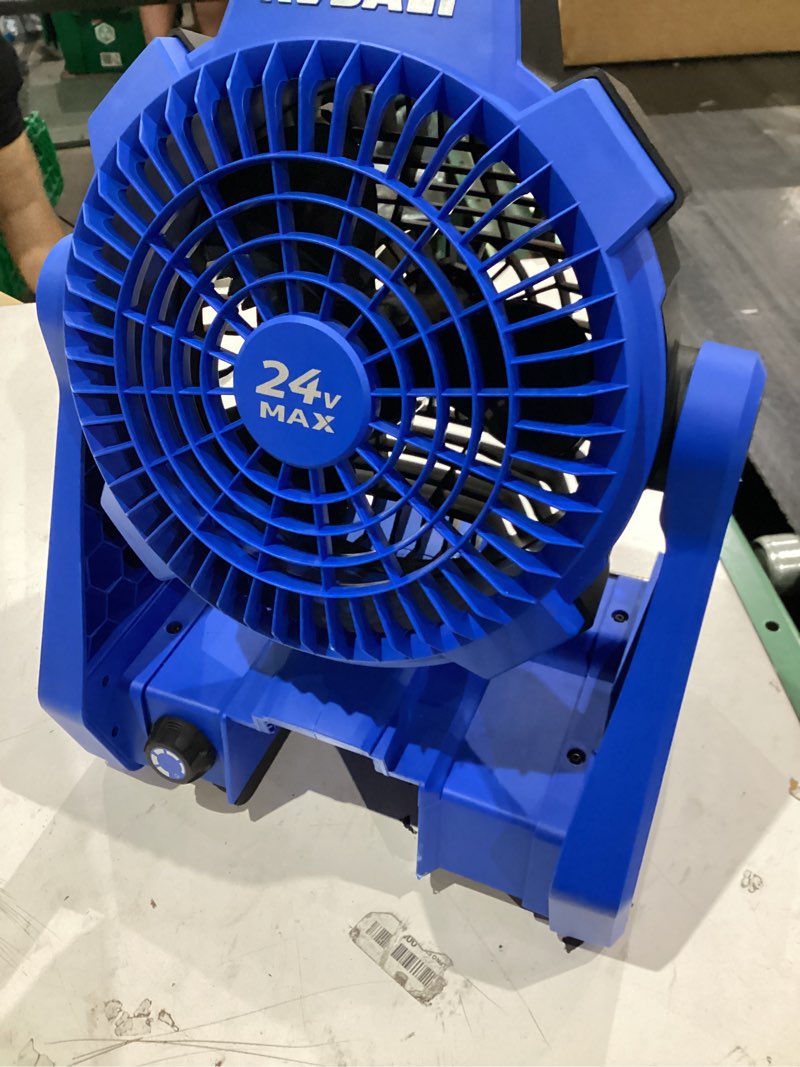 k.balt 7-in 24 -volt 5 -speed high velocity indoor/outdoor blue personal fan