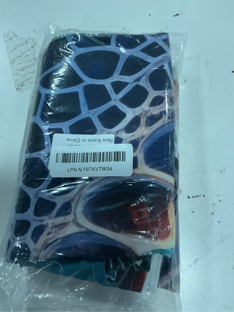 Condition photo showing New/Like New for sea turtle outdoor tablecloth - 54x54 inch square dining table cover, coastal nautical ocean summer beach waterproof outdoor table cloth with umbrella hole & zipper for picnic/patio/party 54" x 54" (square) sealifelif54365