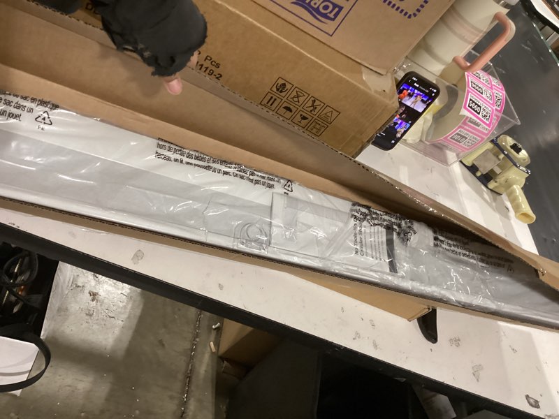 Condition photo showing Good Condition for lazblinds no tools no drill cordless cellular shades, blackout light blocking honeycomb shades for home, thermal insulation blinds for windows, 48" w x 72" h, white blackout-white 48" w x 72" h