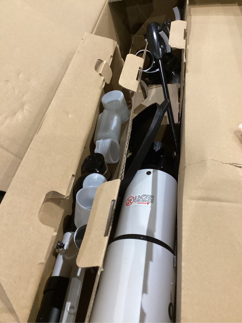 Condition photo showing As Is for gskyer telescope, telescopes for adults, 80mm az space astronomical refractor telescope kids, adults astronomy, german technology scope 80400