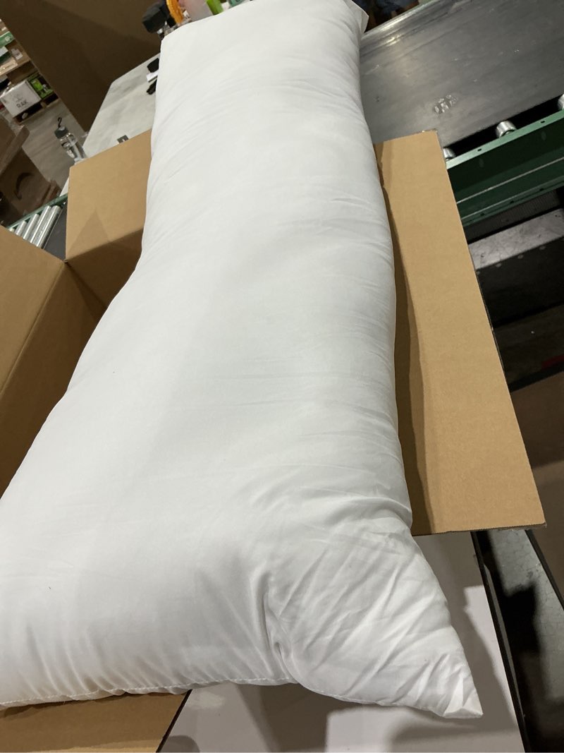 Condition photo showing As Is for extra long body pillow
