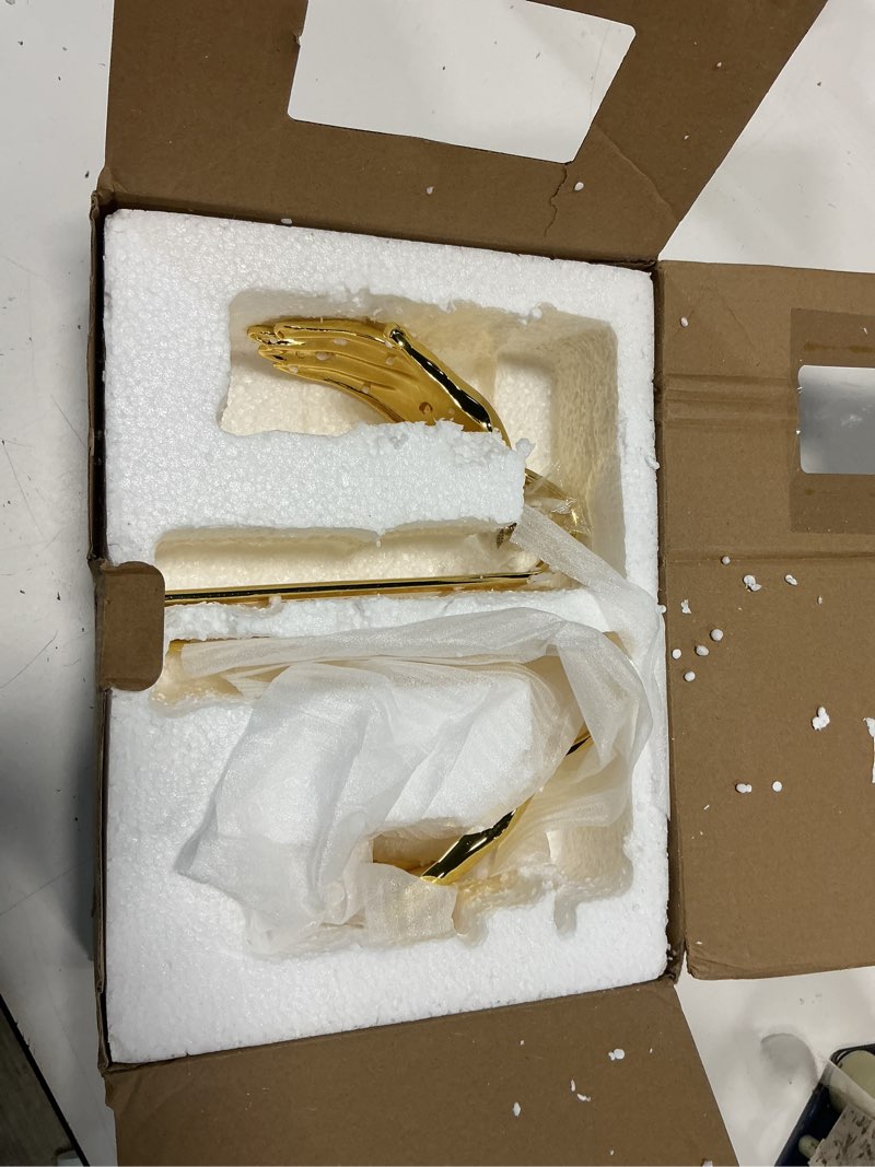 Condition photo showing Good Condition for zragek curtain tiebacks zinc alloy curtain holdbacks, gold left right hand curtain hook, personality retro villa living room curtain wall decoration, installation required
