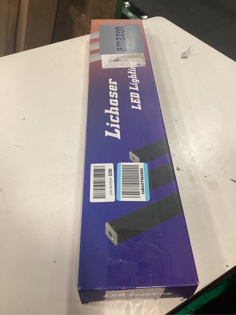 Condition photo showing New/Like New for lichaser rgb black smart recessed lighting for acoustic panel, 6 pcs wifi led strip light for wood slat wall panel compatible with alexa, self-adhesive smart led for slat wall (2*24+2*16+2*13 in)