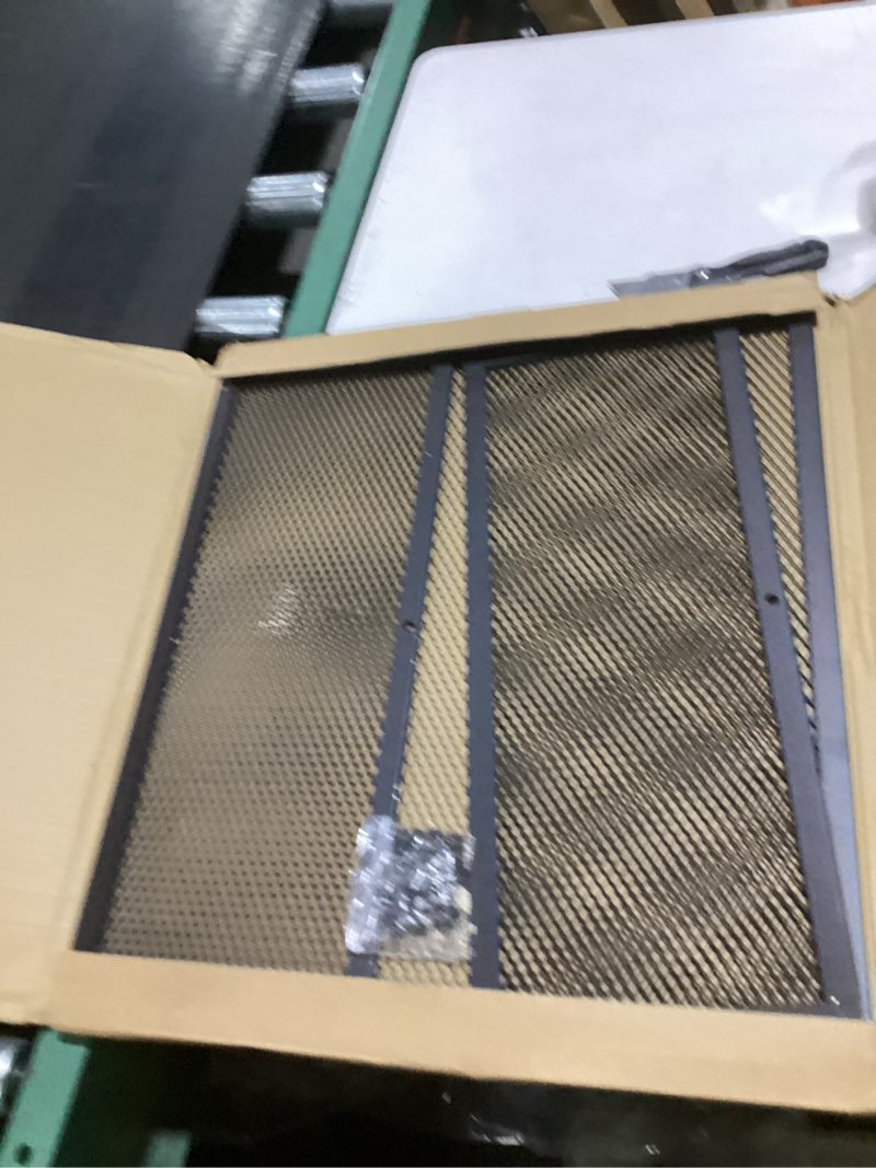 Condition photo showing New/Like New for rv entry screen door protector grille for dogs, adjustable rv screen door guard 20inch high - fits door widths 22" - 31.5", rv door camper screen door grill, black-20inch high