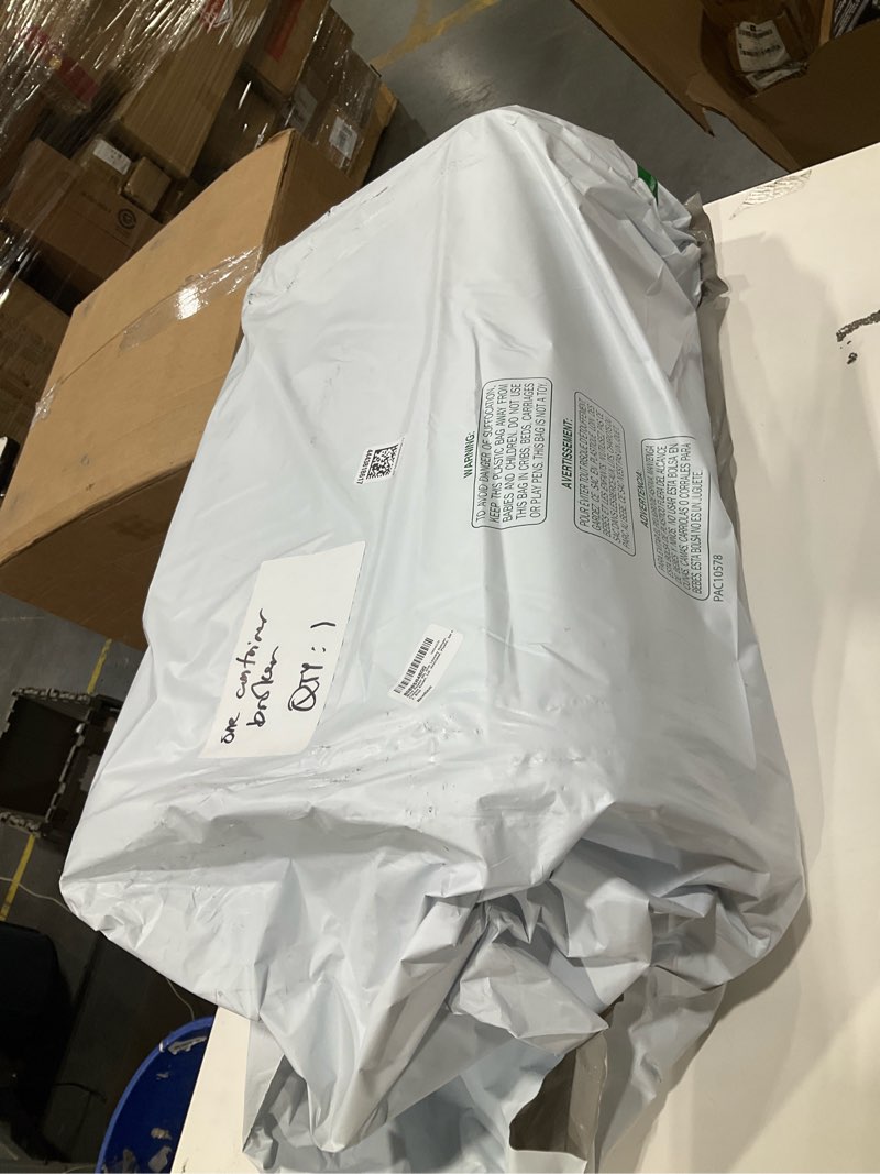 Condition photo showing Good Condition for mind reader 60l slim laundry hamper, clothes basket, lid, ventilated, plastic, set of 2, blue blue 2-pack