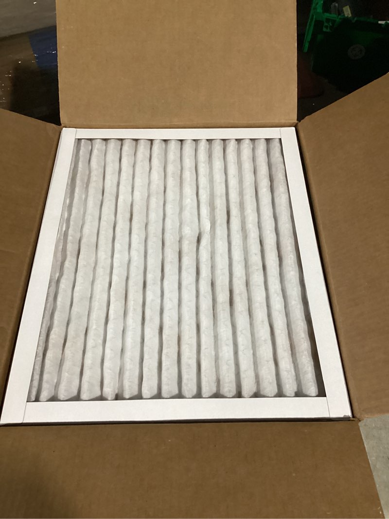 Condition photo showing Good Condition for Amazon Basics 16x20x1 Air Filter 6 Pack, MERV 8 AC Furnace Filters (Actual Size: 15.75" x 19.75" x 0.75") 16x20x1 Merv 8