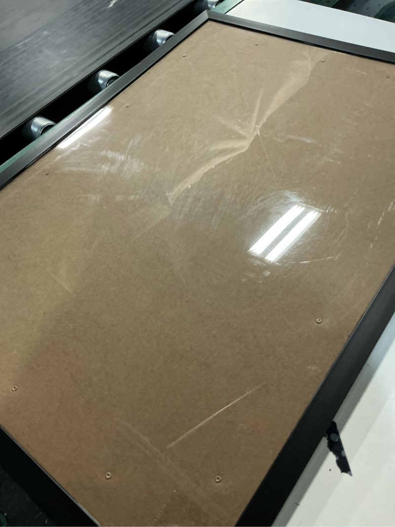 Condition photo showing As Is for hukonhep 19.7x27.6 black picture frames, photos frame with plexiglass, wall gallery photo frames, ho
