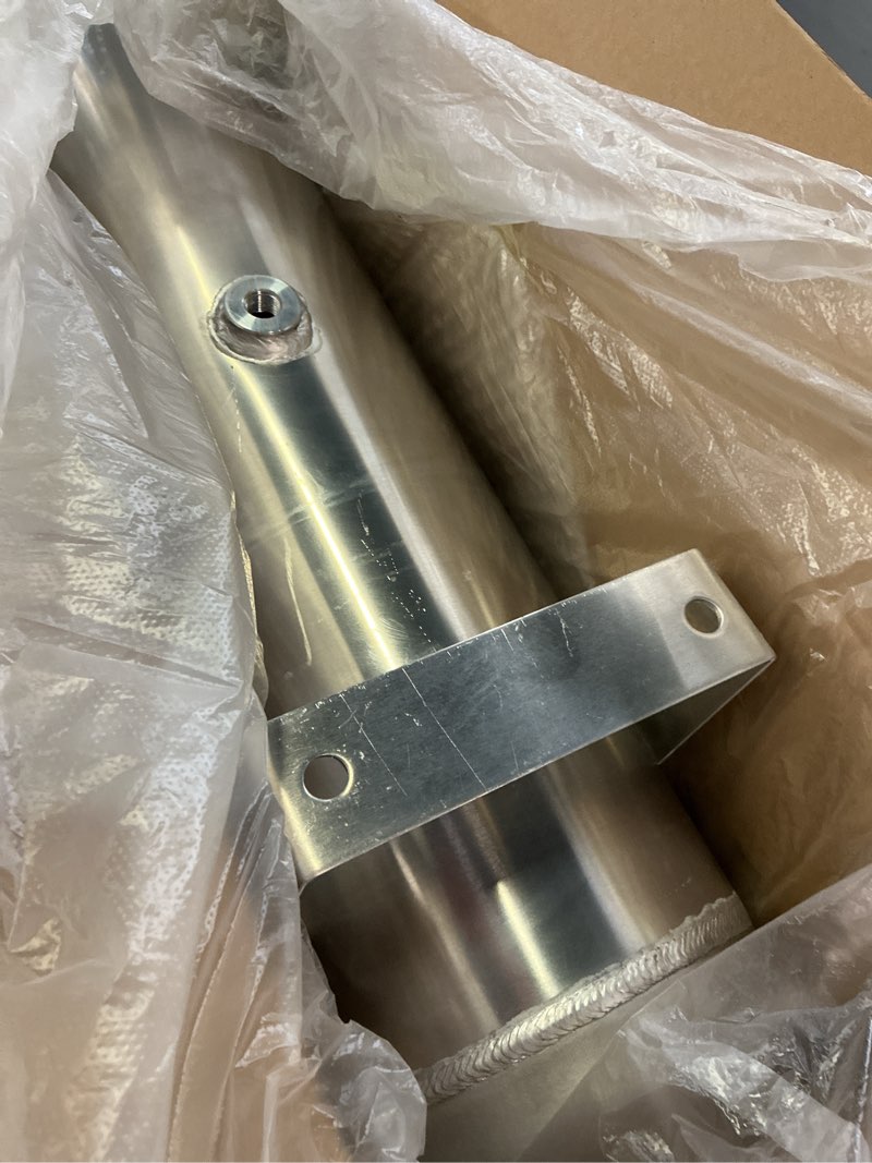 Condition photo showing Good Condition for 4 gallon (15 liter)5 ports compressed air storage tank air ride receiver tank for air ride suspension car train truck horn silver silver 4g