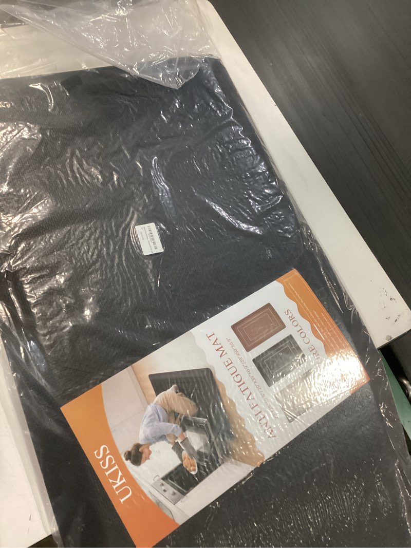 Condition photo showing New/Like New for UKISS 9/10"" Extra Thick Cushioned Anti Fatigue Kitchen Mat, Waterproof High Density Foam Standing Desk Mat, Non-Slip Ergonomic Comfort Mat for Kitchen, Office,Workstation Black (Brown, 20" X 48") Brown 48"L x 20"W x 0.8"Th