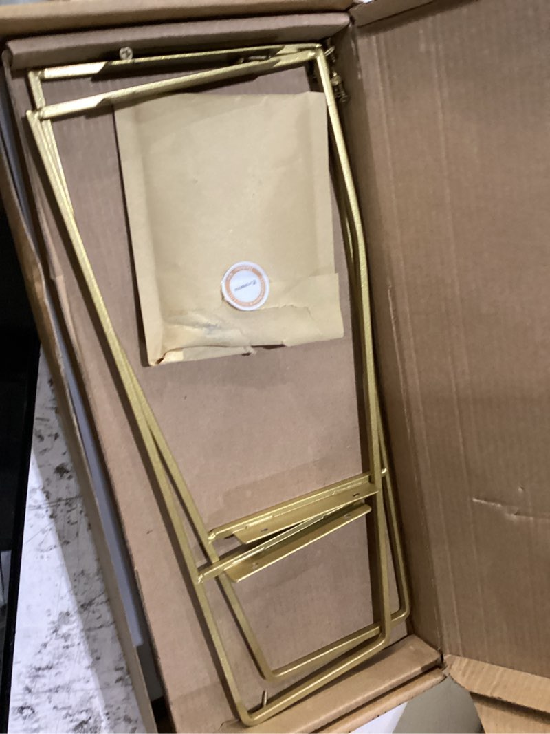 Condition photo showing New/Like New for forbena bathroom organizer countertop, counter organizer for bathroom decor, wooden sink shelf for vanity storage, makeup tray for perfume skincare bedroom kitchen corner (2 tier, white and gold) white-gold