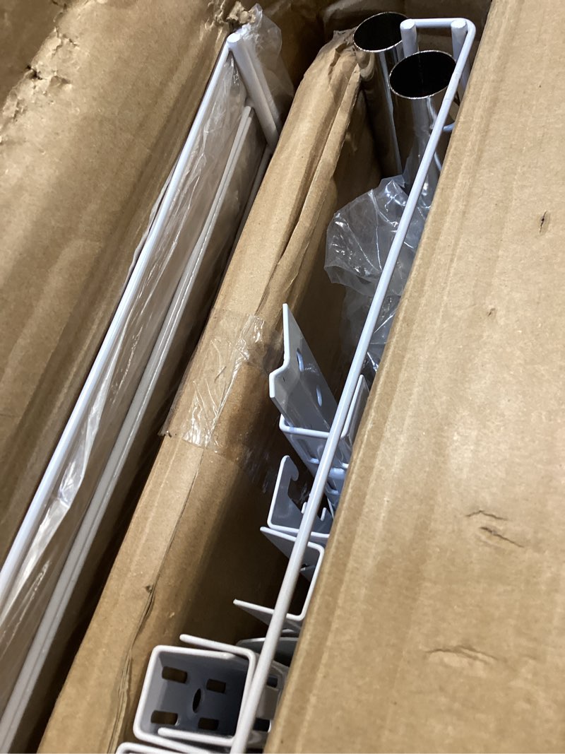 Rubbermaid FastTrack 6 to 10 Ft Wide White Wire Closet Configuration Storage Kit