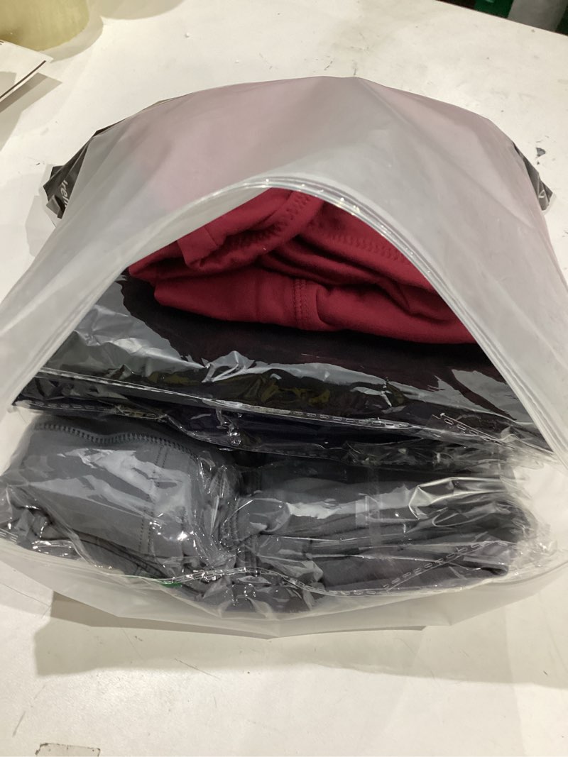 Condition photo showing Good Condition for FULLSOFT 4 Pack Fleece Lined Leggings with Pockets for Women High Waisted Thermal Winter Warm Yoga Pants for Workout Running Large-X-Large Black, Black, Dark Grey, White(4 Pack)