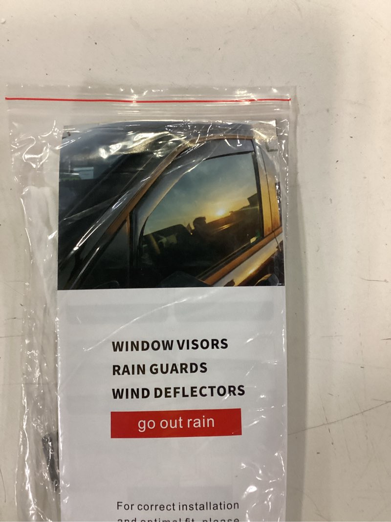 Condition photo showing Good Condition for ((SIMILAR))in Channel Rain Guards for Car Windows 2019-2025 BMW X5 (G01), Durable Window Vent Visors Deflectors, Custom Fit, All Weather 4 pcs.