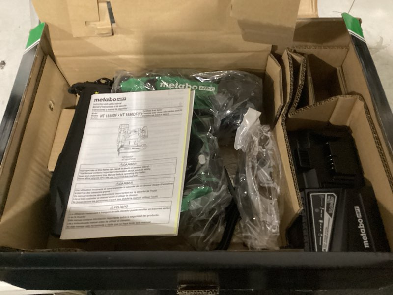 Condition photo showing Good Condition for metabo hpt multivolt 2-in 18-gauge cordless brad nailer (battery and charger included)
