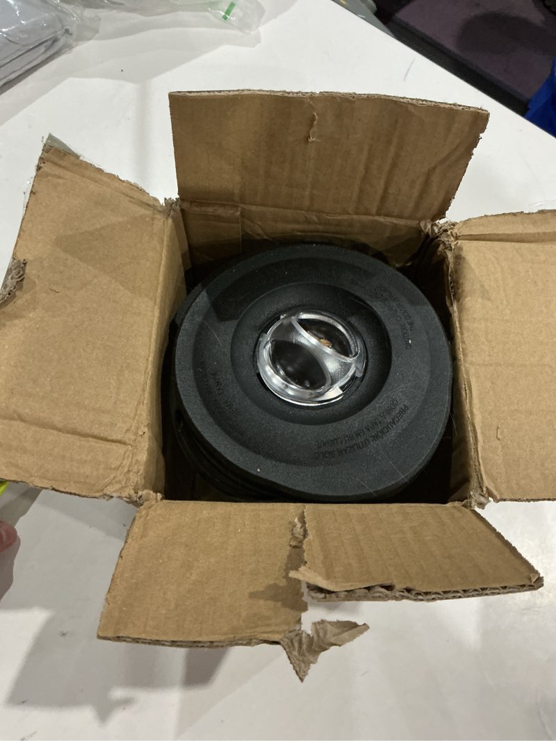 Condition photo showing As Is for replacement parts glass jar with lid, compatible with hamilton beach blenders (5cups)