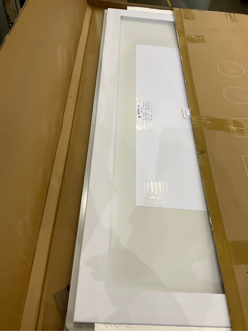 Condition photo showing Good Condition for Delma LED Bathroom Mirror with Lights, 30x55 Vanity Mirror for Bathroom Wall, Anti-Fog, Dimmable, Front Lit & Backlit, Memory Function, Shatterproof Tempered Glass, 3 Color Modes(Horizontal/Vertical) 3 Light Modes 30"L x 55"W