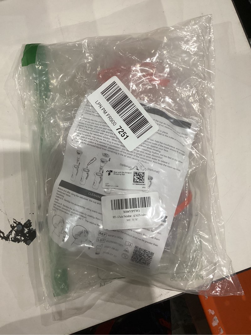 Condition photo showing As Is for 5 Packs Nebulizer Replacement Kit for Kids, Nebulizer Masks for Child, Full Nebulizer Parts