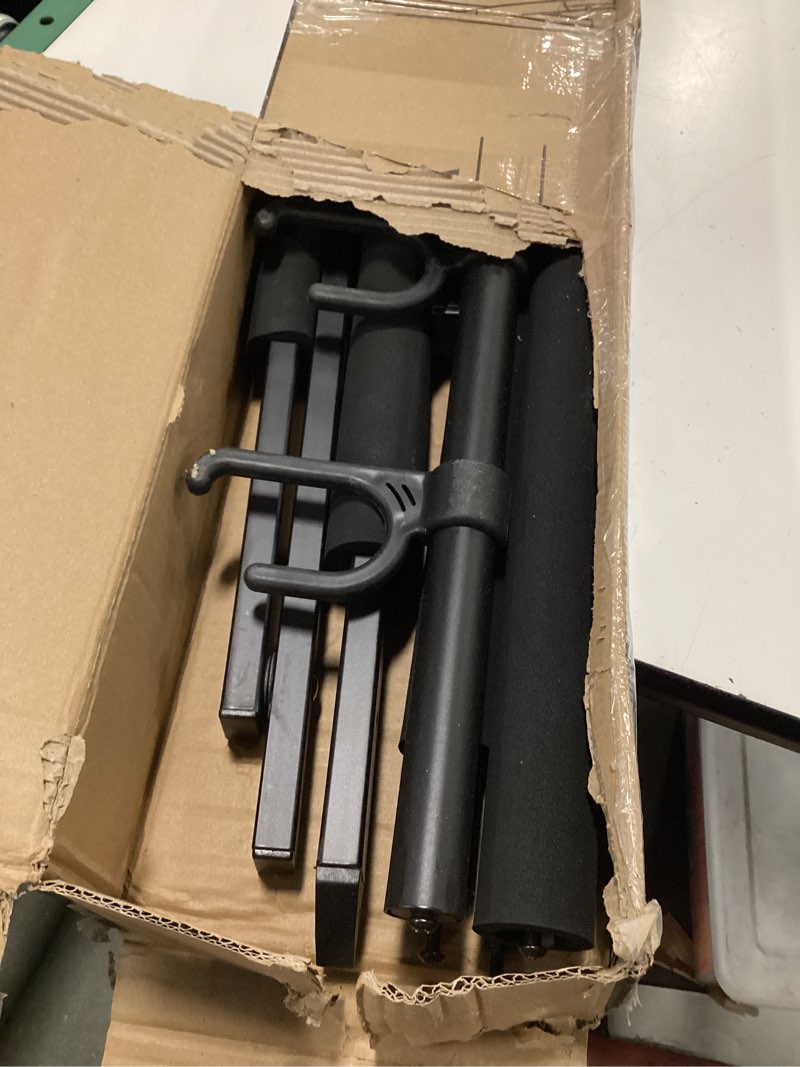 Condition photo showing Good Condition for Stage Rocker Multi Guitar Stand, Foldable 3 Holder Rack with Adjustable Height & Width, Easy Assembly & Storage, Reliable Soft Foam Padding to Protect Acoustic or Electric Guitars & Basses, Black. 3 Guitars