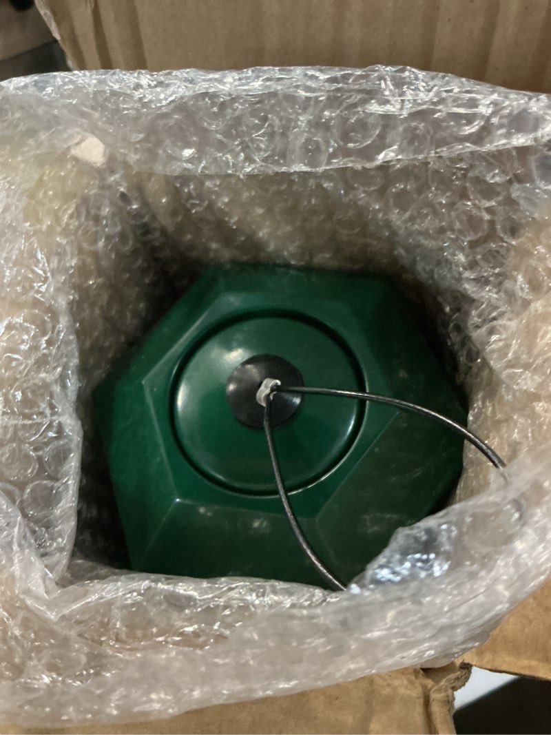 Condition photo showing Good Condition for squirrel proof bird feeders with removable base, metal wild bird feeder for outdoors hanging, 6 weight-activated ports perches, 3lb seed capacity(green)