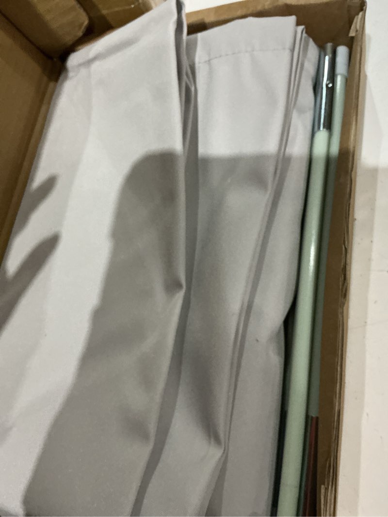 Condition photo showing Good Condition for cantilever patio umbrella cover with telescopic rod & zipper, waterproof uv resistant outdoor umbrella covers for 9x9 ft, 10x10 ft, 9x12 ft and 10x13 ft cantilever umbrellas, fog grey