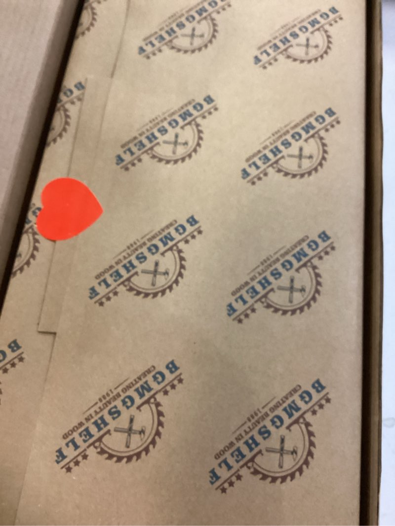 Condition photo showing New/Like New for BGMG Wood Floating Shelves for Wall 16 inch Set of 2, Rustic Wooden Wall Mount Shelves for Living Room Bedroom Kitchen Farmhouse-16x6.7x1.25 inch- Dark Walnut Dark Walnut 16 inch