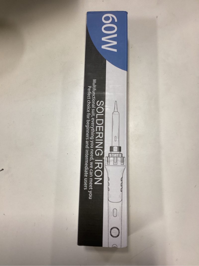 Condition photo showing New/Like New for Soldering Iron Kit, 60W gun with Ceramic Heater, 9-in-1 solder kit tool, Adjustable Temperature 200 to 450?, Iron Tips, wire, Solder Stand for Welding and Repairing Blue