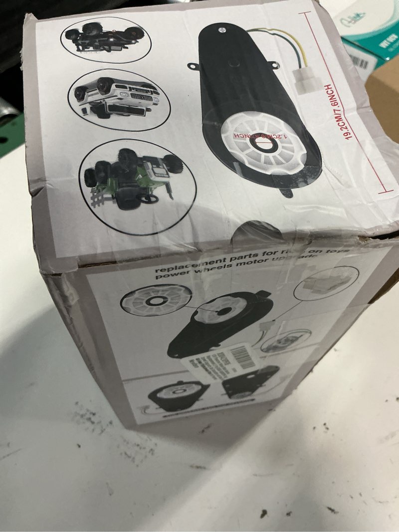 Condition photo showing Good Condition for 12v powered wheels motor gearbox replacement 2 pcs rs550 40000rpm high speed upgrade set compatible with most ride on toys, kids electric cars for powered wheels replacement parts