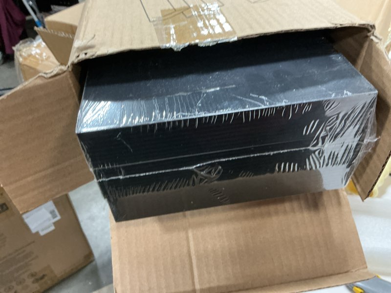 Condition photo showing Good Condition for BAYKA Floating Shelves for Wall, 22.5 inches Wall Mounted Rustic Wood Shelves for Bathroom, Bedroom, Living Room, Floating Shelves for Books/Storage/Decor (Black,Set of 3) A. Black - Universal Classic Style 22.5inches