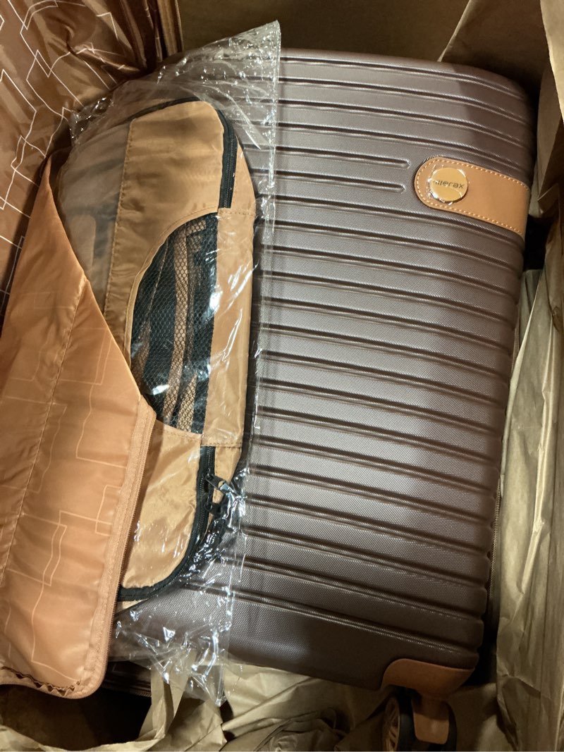 Condition photo showing Good Condition for merax hardshell luggage sets 4 piece lightweight suitcases with wheels tsa lock expandable (only 24”/28”) abs large luggage set (coffee bean color) coffee 4-piece set (24-inch/28-inch)
