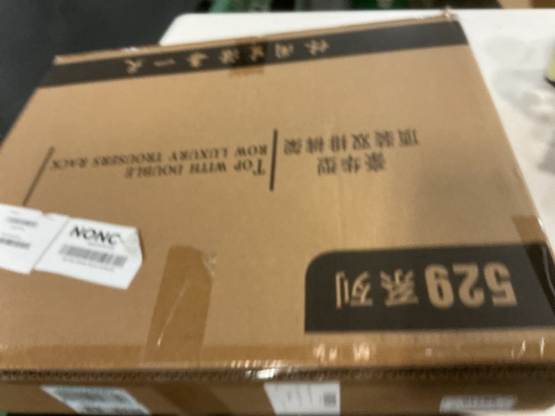 Condition photo showing New/Like New for tonchean Pull Out Pants Rack Pants Hanger Bar 22 Arms Steel Pull Out Trousers Rack for Closet Clothes Organizers for Space Saving and Storage 18(L) x 23.4(W) x 5.7(H) inch Beige 22 Arms