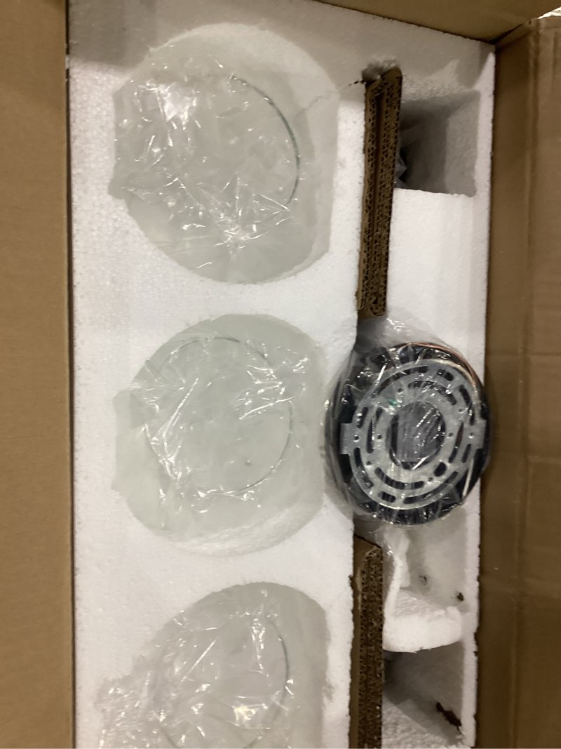 Condition photo showing New/Like New for Bathroom Light Fixtures Over Mirror 3-Lights Bathroom Vanity Light with Clear Globe Glass Shade 22 inch Modern Black Vanity Lights Wall Sconce Lighting for Bath Black 3 light-clear glass shade