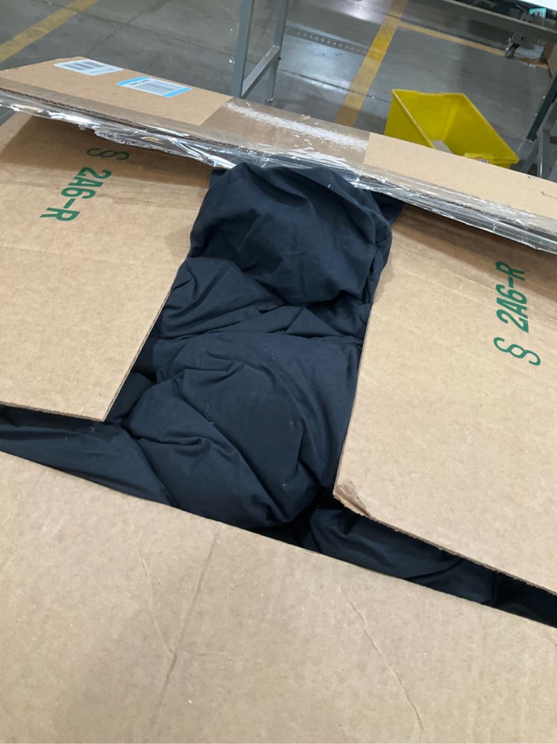 Condition photo showing Good Condition for three geese pinch pleat waterfowl feathers and down comforter palatial king size duvet insert,750+ fill power,1200tc 100% cotton, premium all seasons black-gray warm hotel comforter with 8 tabs. palatial king:120x98inches black-gray