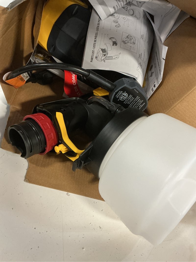 Condition photo showing As Is for wagner flexio 1500 electric handheld hvlp paint sprayer (compatible with stains)
