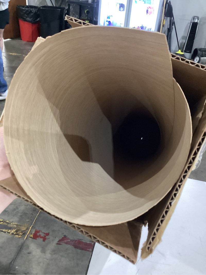 Condition photo showing As Is for wood-all white oak wood veneer sheet, rift cut, 24x96, a" grade, 10 mil paperback
