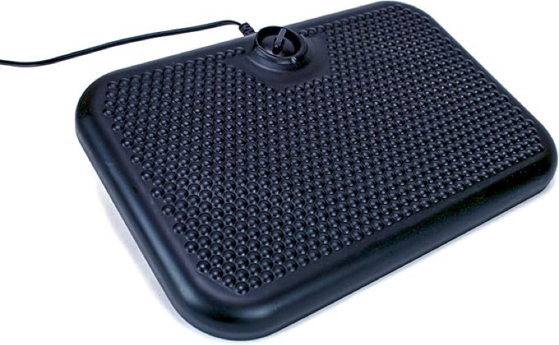 Cozy Products Toasty Toes Foot Warmer, Ergonomic Heated Footrest with 3 Adjustable Positions and 2 Heat Settings, Portable Space Heater, 105 Watts, Black, 12" x 18" x 5"