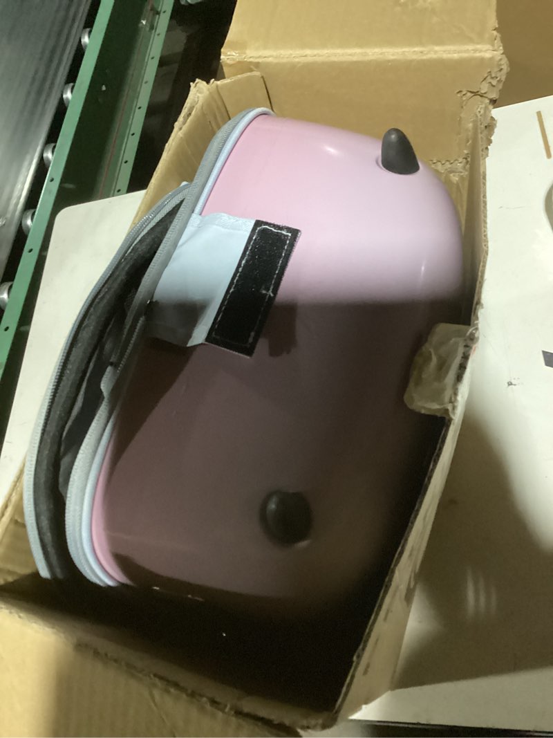 Condition photo showing Good Condition for PETKIT Cat Backpack Carrier with Inbuilt Fan & Light, Airline-Approved Pet Backpack Bubble for Kitty Small Dog, Detachable Dog Backpack with Padded Strap for Travel, Hiking, Walking & Outdoor Pink