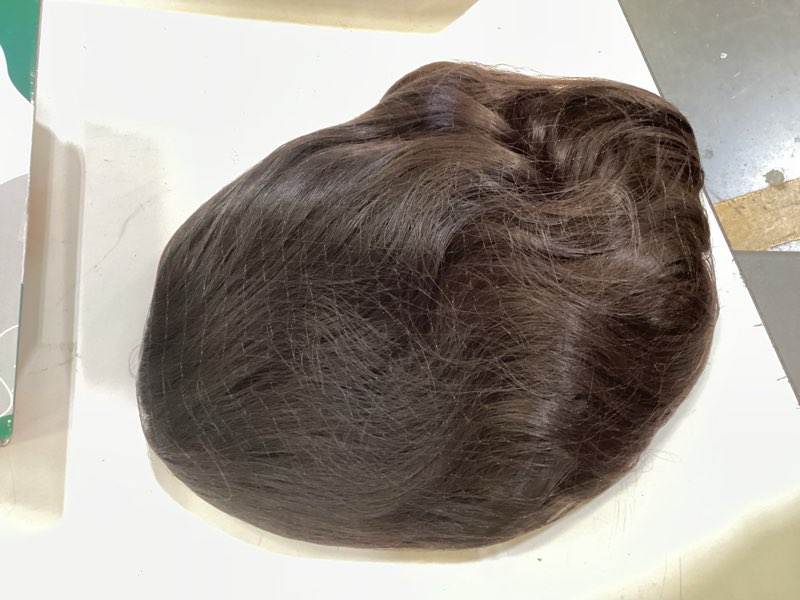 Condition photo showing Good Condition for minlee dark brown wig for women 26 inch long brown wavy wig middle part brown hair wigs heat resistant synthetic wig for daily party use