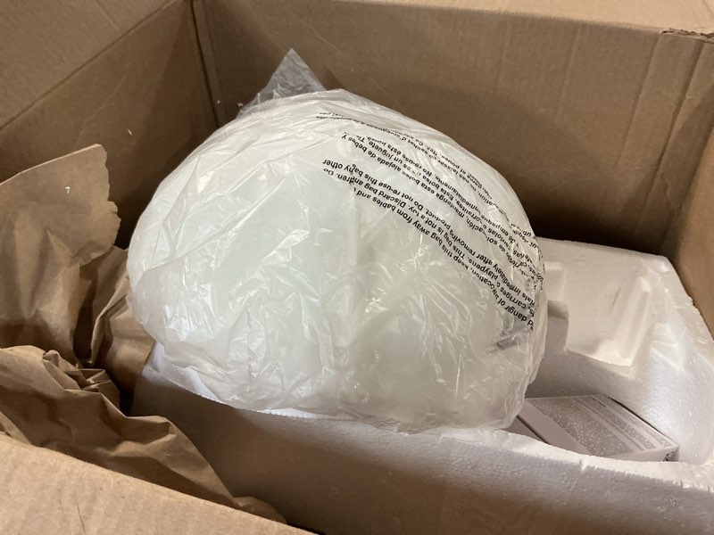 Condition photo showing As Is for Simple Designs LF2000-WHT-LB 71.5" Traditional Floor Lamp with Adjustable Reading Light, LED Bulbs I