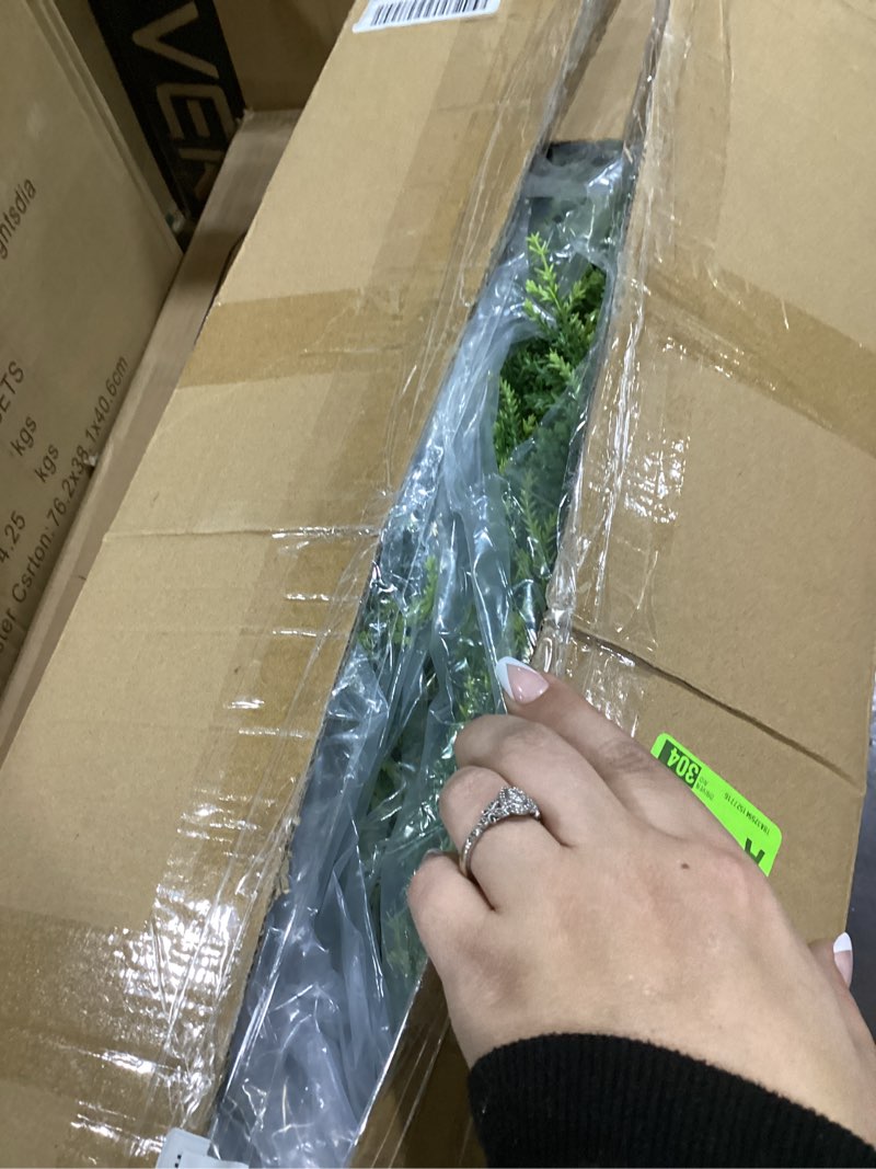 Condition photo showing Good Condition for Artificial Topiary Tree 4ft Faux Topiary Plants for Front Porch Patio Indoor Outdoor Home Office Decor