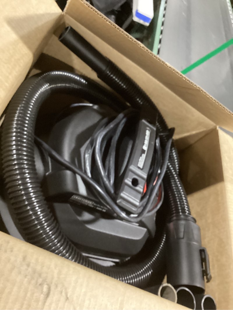 Condition photo showing Good Condition for craftsman 5-gallon 4-hp corded wet/dry shop vacuum with accessories included