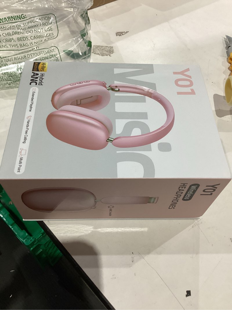 Condition photo showing Good Condition for wentronic y01 wireless noise canceling headphones bluetooth 5.3 over ear headphones with microphone,
