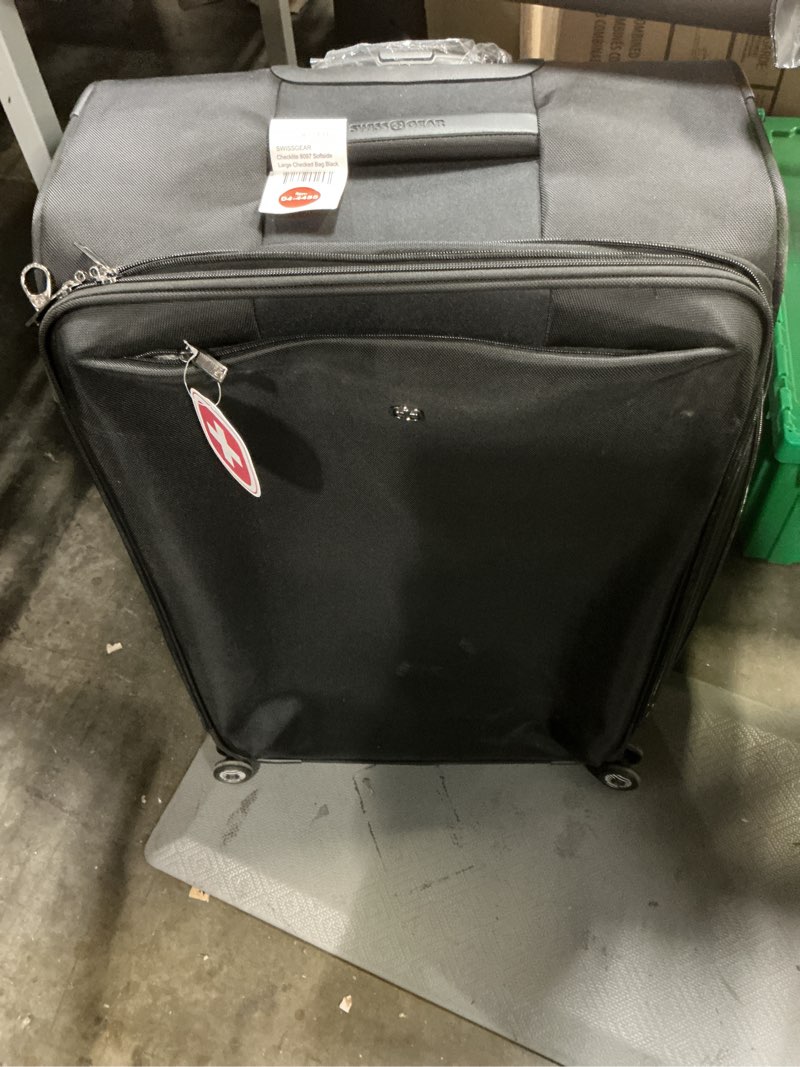 Condition photo showing Good Condition for swissgear checklite softside large checked suitcase - black