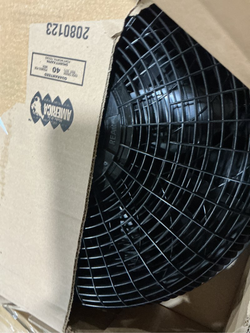 Condition photo showing Good Condition for Lasko Pedestal Fan, Oscillating Fan for Bedroom with Adjustable Height and 3 Cooling Speeds, Portable, 18", Black, 1827